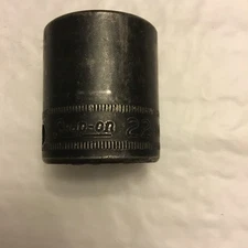 Snap-on Tools USA 1/2" Drive 22mm Metric 6pt Shallow Impact Socket IMM220 Used