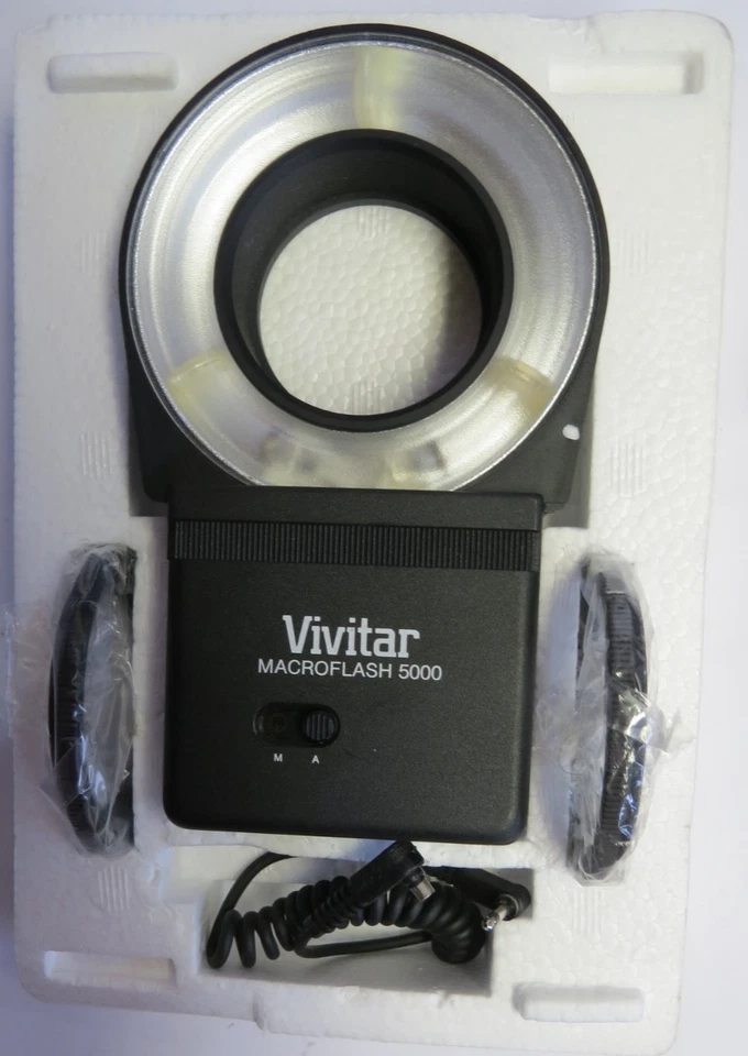 Vivitar Macroflash 5000 Ring Light/Macro Flash with BOX & Accessories VGC - Image 2 of 4
