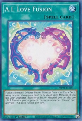 Yugioh A.I. Love Fusion 1st Edition Common MP21-EN024 NM