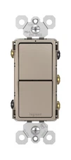 Legrand radiant RCD33NICC6 15 Amp Combination 2-in-1 Decorator Rocker Light S...