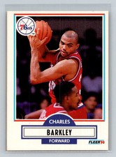 1990 Fleer #139 Charles Barkley Philadelphia 76ers Basketball Card