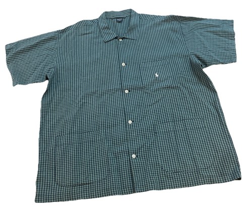 Vintage Polo Ralph Lauren Sleepwear Shirt Men’s L/XL Blue Button Up 3 Pocket