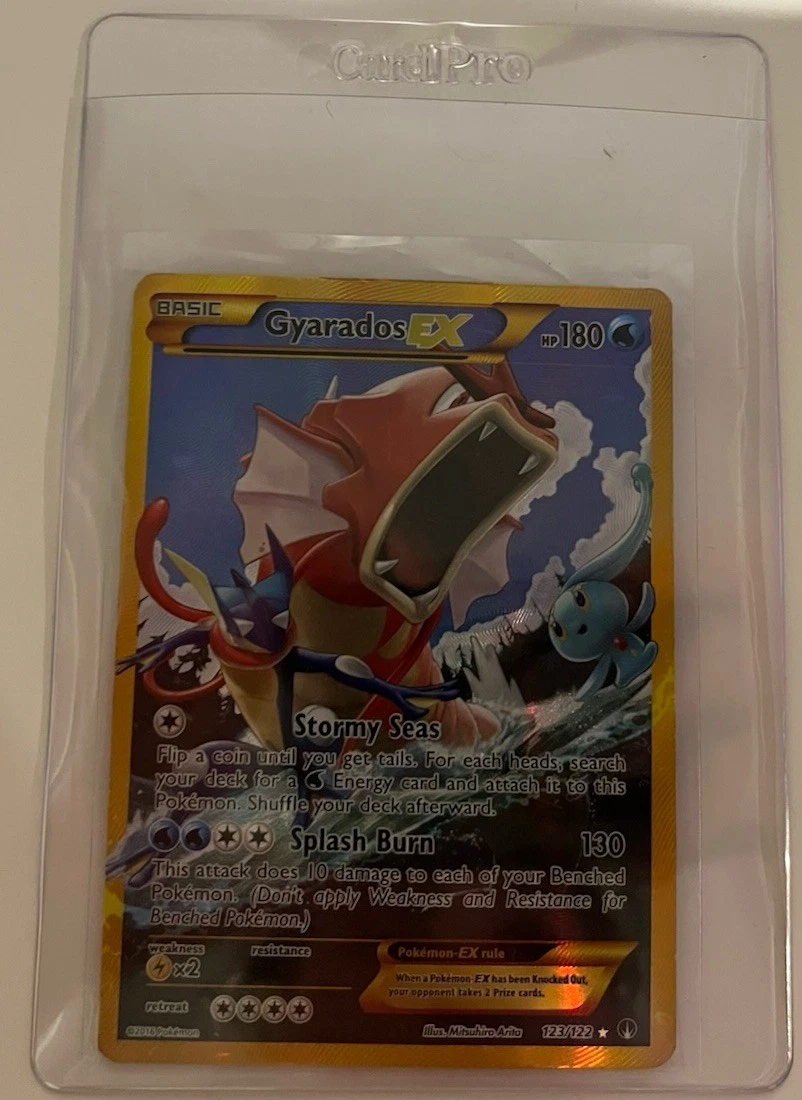 Pokemon TCG Gyarados EX Full Art Holo Secret Rare 123/122 Breakpoint Eng