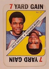 1971 Topps Football Game Card 10 Gale Sayers Chicago Bears 
