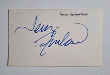 TERRY FURLOW Signed Autographed 3x5 Index Card Notecard MSU 76ers Cavaliers RARE