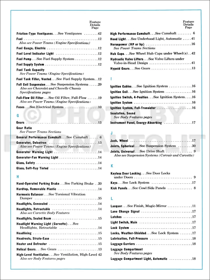 Chevrolet Car 1967 libro de datos con punta de dedo álbum de concesionario original Foto 4 de 4