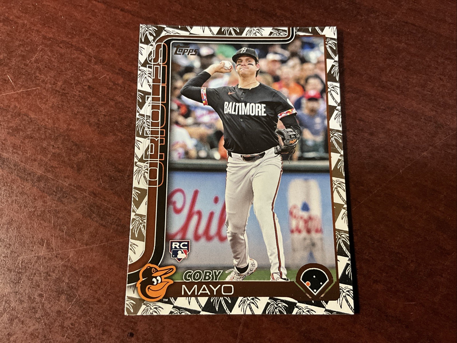 #105 COBY MAYO 2025 Topps #20 (RC) Spring Training Palm Trees