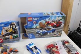 Lot of City Lego Fire Truck 60002 30002 30590 60284 60242 Road work police