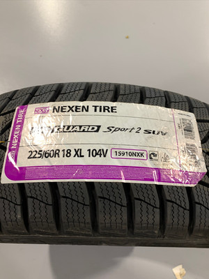 1 New 225 60 18 Nexen Win Guard Sport 2 SUV Extra Load Snow Tire