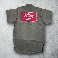 Vintage 50s Witco Chain Stitched Sanforized Men's Button Up Work Shirt Size XL