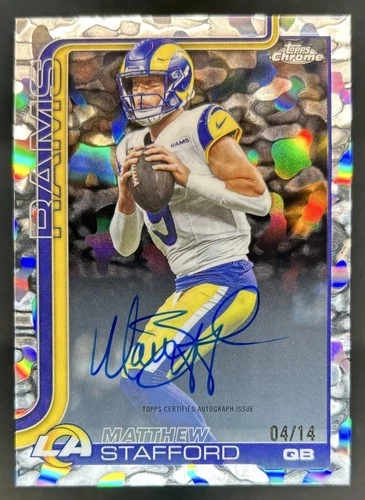 2025 Topps Chrome Matthew Stafford Chrome Autographs (RAW)