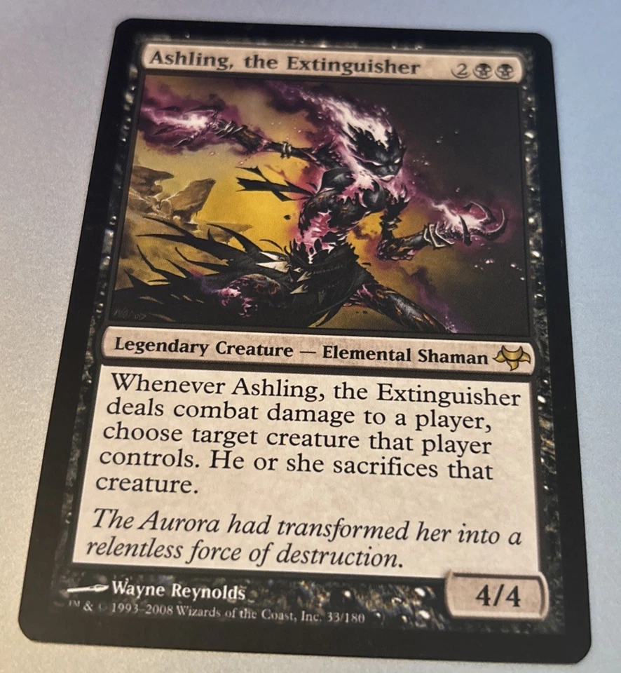 Ashling, the Extinguisher * Eventide Rare Mtg Magic LP+ - Image 2 of 3
