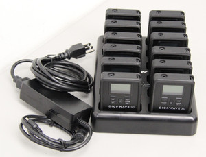 Lot Of 12 Williams Sound Digi-Wave 3.0 Digital Receiver DLR- 360 & Charging Dock
