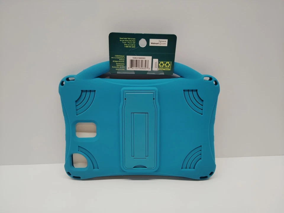 Protect ONN Heavy Duty 7"-8" Tablet Bumper Case w/ Carry Handle & Stand | Blue - Image 2 of 2