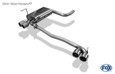 FOX Duplex Komplettanlage ab Kat Mercedes CLK W208 C208 A208 je 2x76mm rund