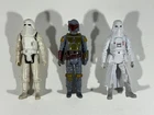 STAR WARS ACTION FIGURES | 1979 BOBA FETT HONG KONG; 1980 SNOW TROOPER; KENNER
