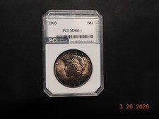 1923 Peace Silver Dollar MS65+ - BEAUTIFUL TONING