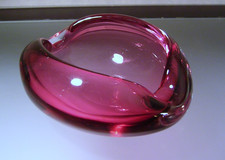 MCM Murano Glass Sommerso Ashtray Bowl