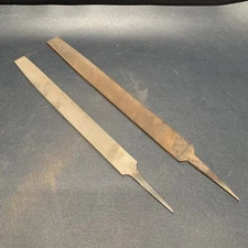 Vintage Nicholson Flat Bastard Hand File 10” & 12” Mill Bastard  Made In USA Lot