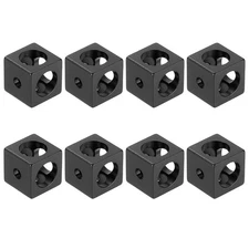 Black Aluminum Extrusion Profile Connector, 1515 Series Corner Bracket,8Pcs