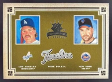 2005 Donruss Diamond Kings Mike Piazza Timeline #T-6 Mets Dodgers
