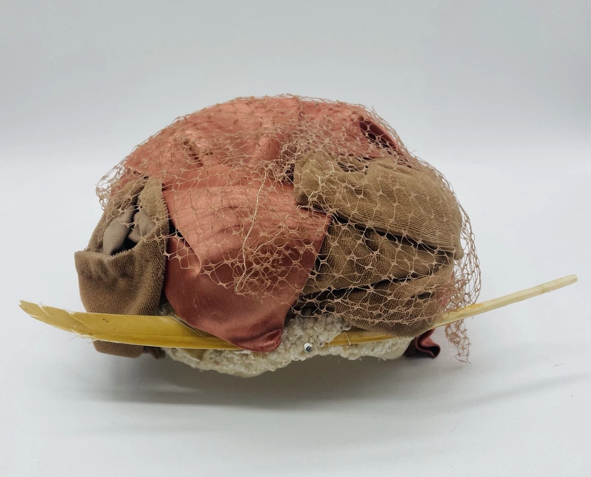 Feather Pillbox 1950s Vintage Hats for Women for sale | eBay display picture 2