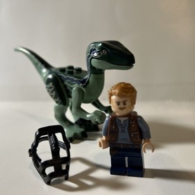 Lego Owen Grady Mini figure Velociraptor Jurassic World 75917