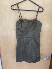 Urban Outfitters Green Summer Minidress Detachable Straps Size Small
