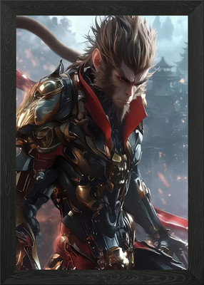 Monkey King in Armor Framed Wall Art Poster Canvas Print Picture