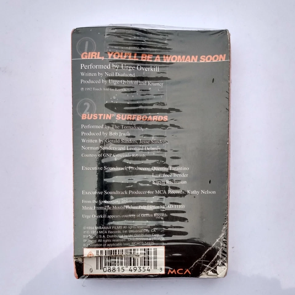 URGE OVERKILL Girl You'll Be A Woman Soon 1994 PULP FICTION PROMO Uma Thurman - Image 4 of 4