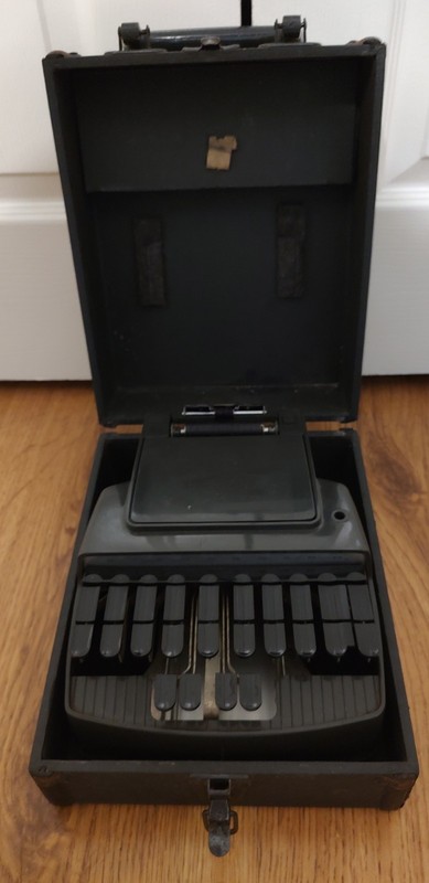 Vintage 1930's Stenograph Shorthand Machine W/ Case