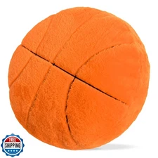 Wepop 18 in Fluffy Basketball Pillow Plushies, Soft Basketball Pi