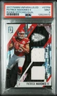 2017 PANINI UNPARALLELED ROOKIE STITCHES DUAL PATRICK MAHOMES II 156/199 PSA 9