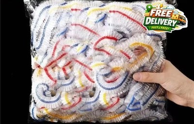 100PCS Disposable Food Cover Plastic Wrap Elastic Fresh Keeper Saver Bag