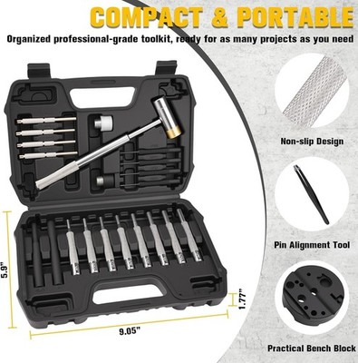 Hammer Punch Brass Set Gunsmithing Gun Shooting Repair Tools Jewelry Making