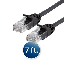 Philips 7ft Cat6 Ethernet Cable Black High Speed Network LAN RJ45