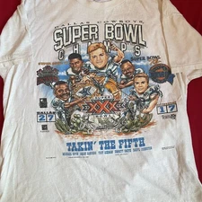 Dallas Cowboys Caricature Retro style Men Women Unisex T shirt Vtg HN3434