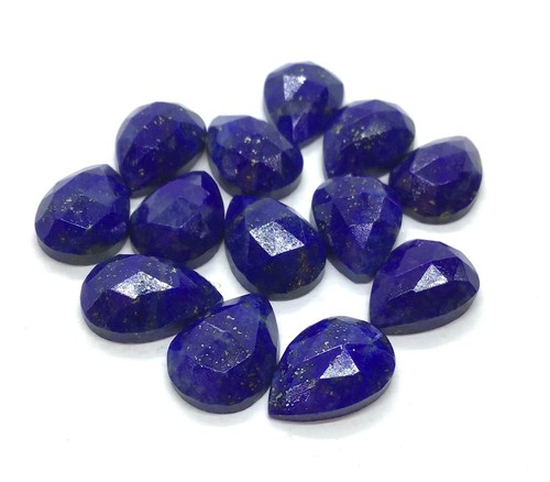 Natural Lapis Lazuli Pear Rose Cut AAA Loose Gemstone For All Making Jewelry - Picture 2 of 15
