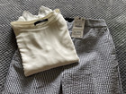 NWT ZARA Navy & White Stripe Capri With Side Slit Size XL — photo 8