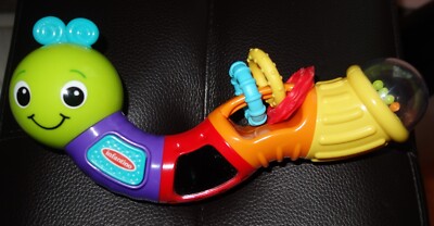Infantino Twist & Play Caterpillar Baby Rattle and Teether Toy  