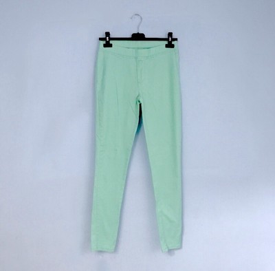 PANTALONI SKINNY VERDE ACQUA DONNA TIFFANY COTONE LEGGINGS JEGGINGS SLIM  ZARA | eBay