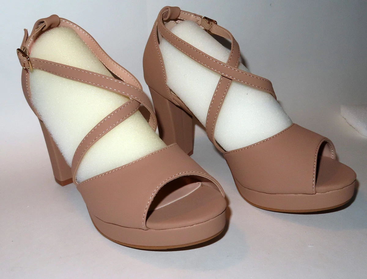 CLASSIFIED Safari Tan Platform Shoes/Heels Women's... - Depop