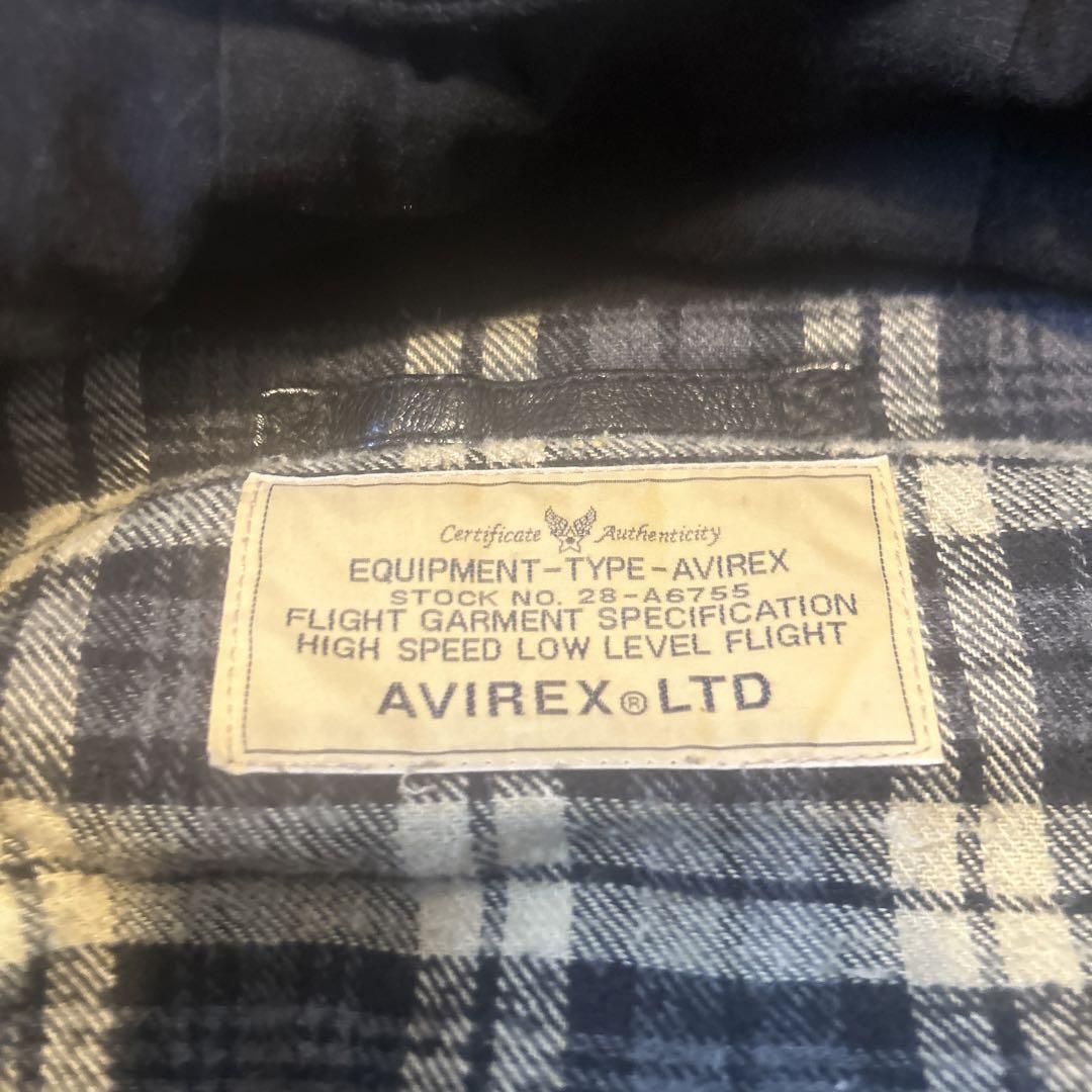 AVIREX Goat Skin Leather Parka Foodie Black from Japan | eBay