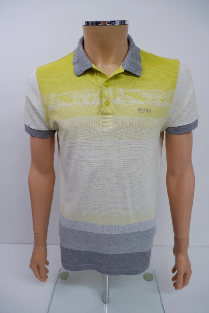 Yellow hugo on sale boss polo