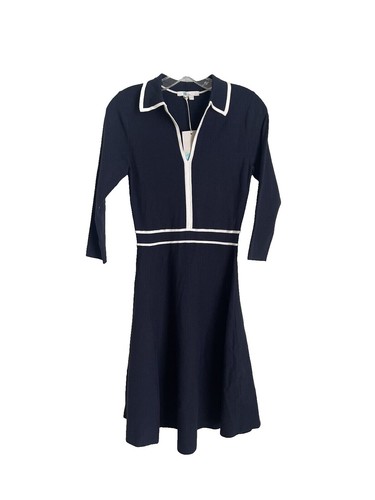 sandro two tone knit dress Sandro Pleated Knit Dress