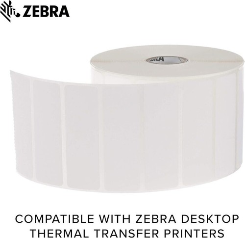 2rolls Genuine Zebra 3" x 1" Thermal Transfer Polypropylene Labels PolyPro 3000T