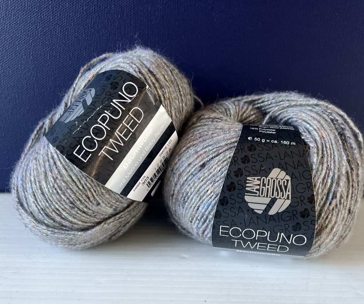 期間限定値下げ！ELENDEEK WOOL BOA REVERSIBLE SCT 2- Lana Grossa Baumwolle Cotton Wool Alpaca Blend Sock Yarn
