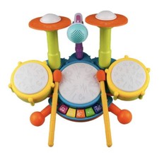 Drum Set For Kids Electric Musical Instruments Toys With 2 Sticks