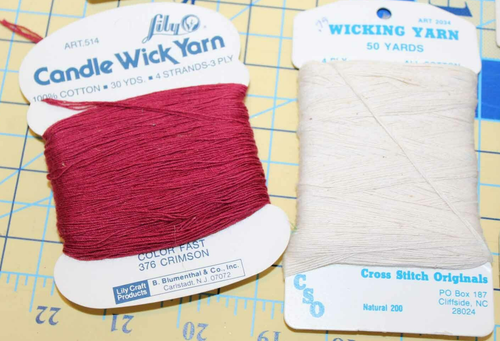 12 Skeins Spools Lot Candle Wicking Wick Yarn Cross Stitch CSO Cotton 3 ply - Picture 4 of 17