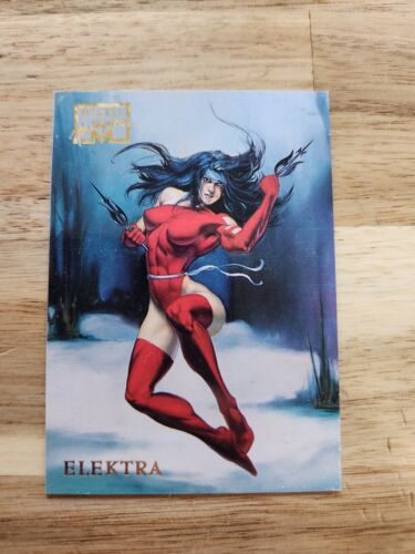Fleer Marvel Masterpieces Elektra 1996 #14, tarjeta rara, vintage - Imagen 1 de 7